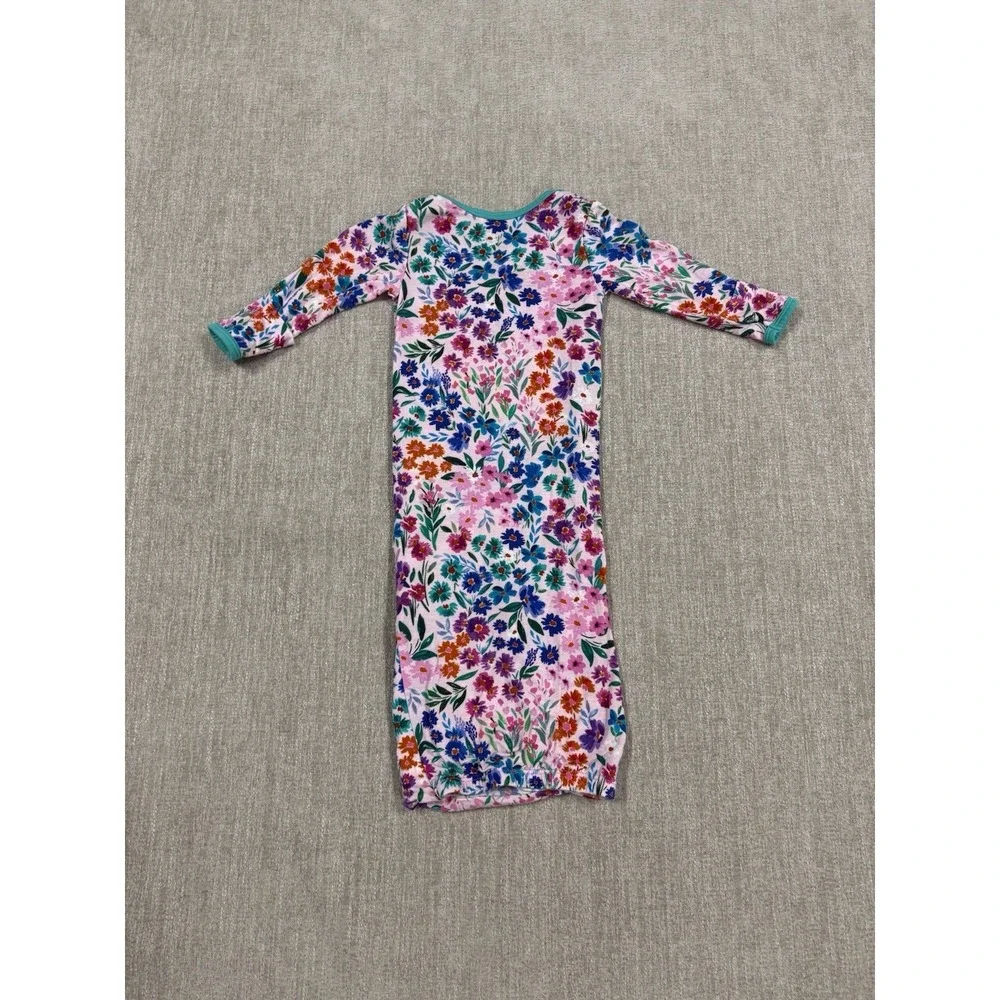 Little Sleepies Sweet Pea Infant Gown Bamboo Pajama Size Newborn NB Floral